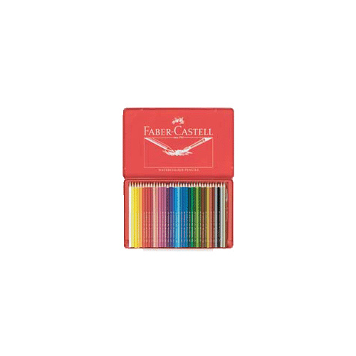 Pencils Coloured Faber Water Colour full length 17cm 16115937 - tin 36 