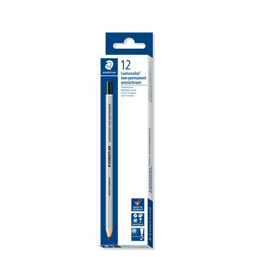 Pencil Omnichrom 108-9 NON-permanent Black Box 12 Lumocolor