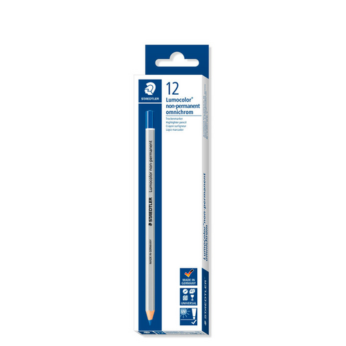 Pencil Omnichrom non-permanent 108-3 Blue Box 12 Lumocolor
