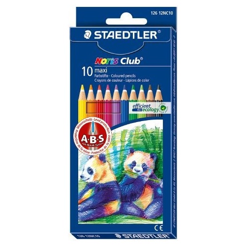 Pencil Maxi Learner Ass 823C10N now 12612NC10 - pack 10 