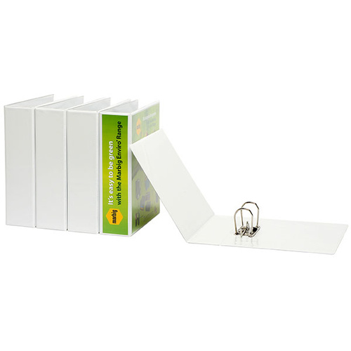 Lever Arch Binder A4 Insertable White White 70mm L arch 6405008