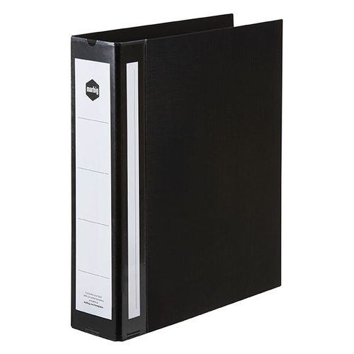 Ringbinder A4 2/50/D Deluxe Marbig Black 5912002