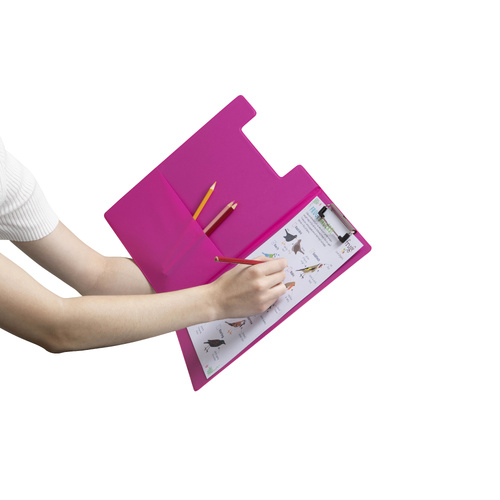 Clipfolder A4 Marbig Summer Colours Pink PVC 4300609A