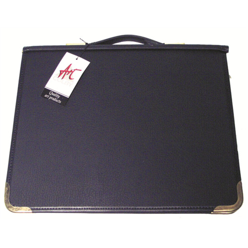 600A4 Zippered A4 PVC Artists Portfolio with rings and handle. Colby - each 