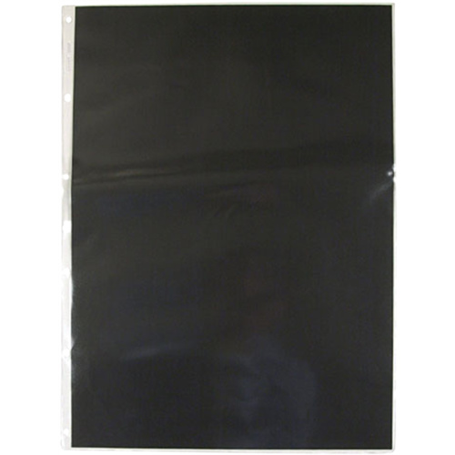 Portfolio A3 600A3P PVC pocket with black insert paper Colby pack 10 