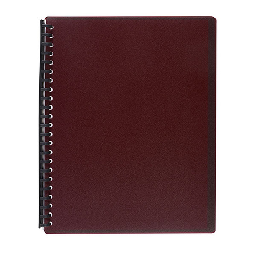 Display Book  A4 20 Marbig Pocket 2007021 Maroon