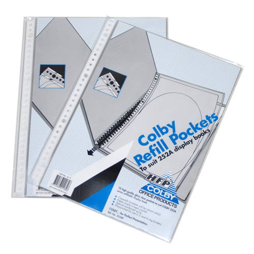 7.58 Colby 252AP Display Book A4 Colby Refill 252AP Pack 10