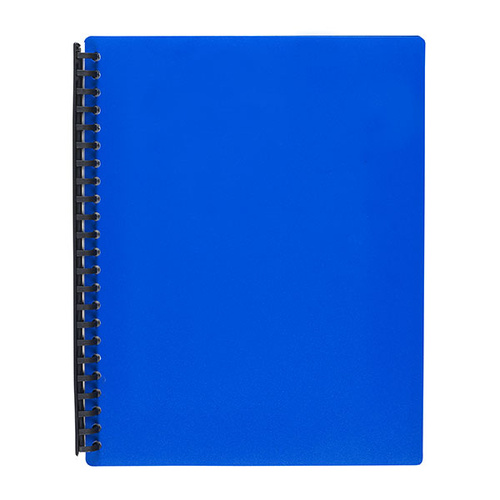 Display Book  A4 40 pocket Marbig Blue Refillable 2007401 