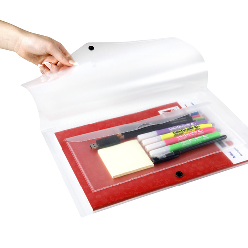 CD DVD Document wallet Cd or disk holder F/cap PP clear Marbig 2015512 - each 
