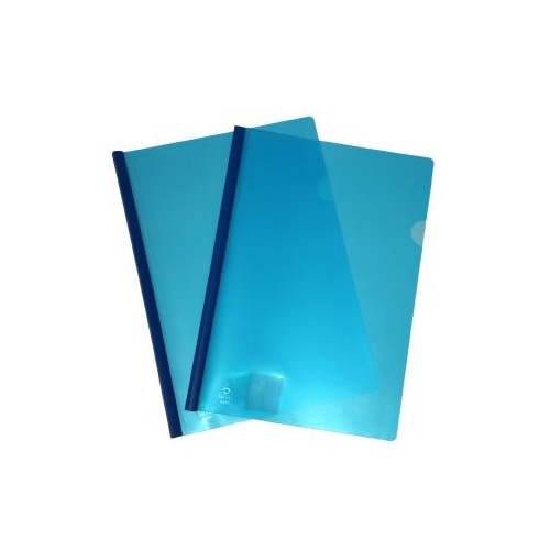 Clear Cover File With Spine A4 Colby 202A Blue