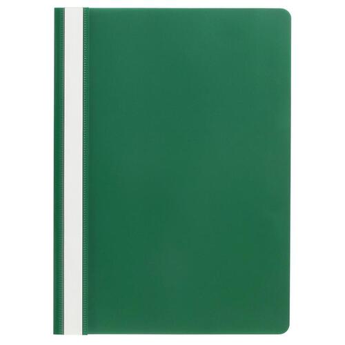 Flat File A4 Marbig Clear Front Deluxe Green x10 2002004 