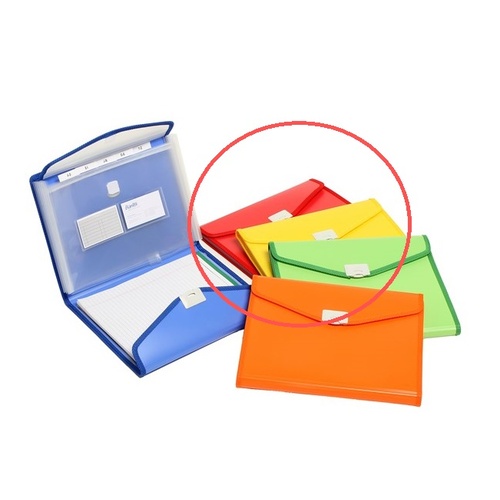 Portfolio A4 Beautone Expanding 5 Pocket Red 45970 each