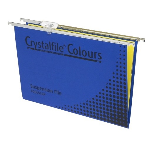 Suspension File Crystalfile FC With Tabs and Inserts Blue 111222 Pack 10 111222Y