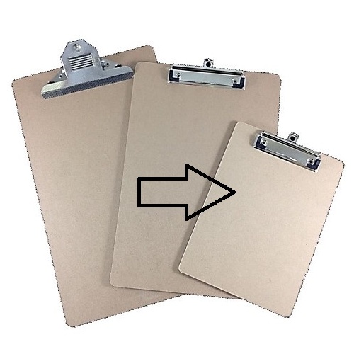 Clipboard A5 MDF Small Clip new style clips120 NP9608 MELBOURNE AND BRISBANE ONLY