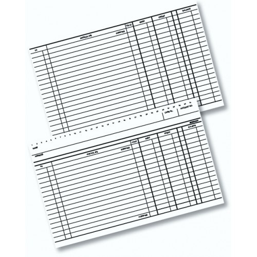 System Card Ledger 8 x 5 Ruled Impact LC910 White