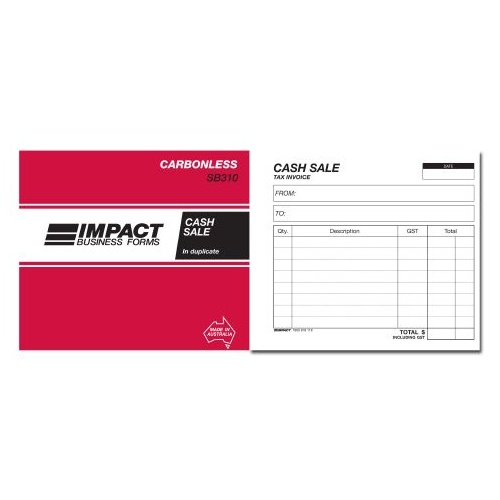 cash receipt book carbonless 5x4 duplicate