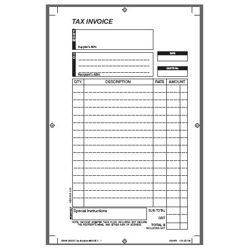 Invoice Statement Books Duplicate Carbonless Impact 8 x 5 SB322 