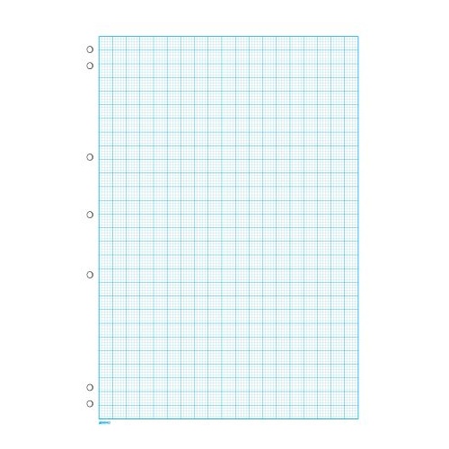  Impact GP840 Graph Pad Impact A4 2mm 7 Hole Punched 25 Sheets GP840