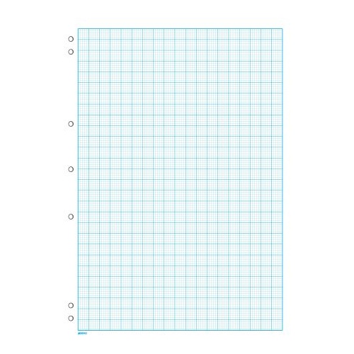 Graph Pads  A4  2mm 7 Hole Punched 25 Sheets GP840 Impact 
