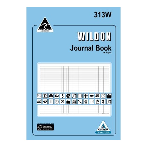 Account Books Journal A4 Wildon 313W WIL313