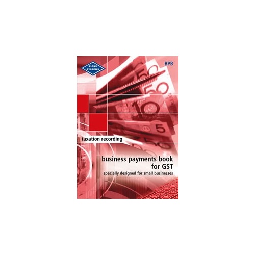 Business Payments For GST Book Zions BPB A4 Size: 297mm x 210mm