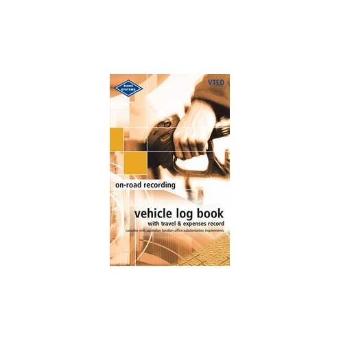 Log Book Combined Vehicle and Travel & Expenses Record Book Zions VTED 180x110mm