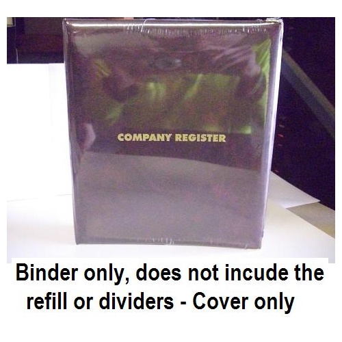 Company Register Binder only no refill A4 3/32/D BOYC - each 