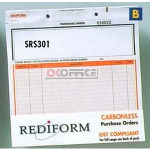 Rediform Triplicate Purchase Order Snap Sets SRS301 - pack 50 