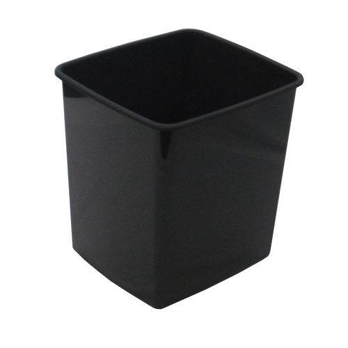 Rubbish Bin Plastic 15 Litre Italplast I80 Black #I80BLK