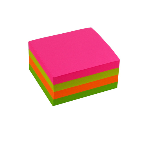 Memo Cube Refill Neon Paper Italplast I130NR - each 