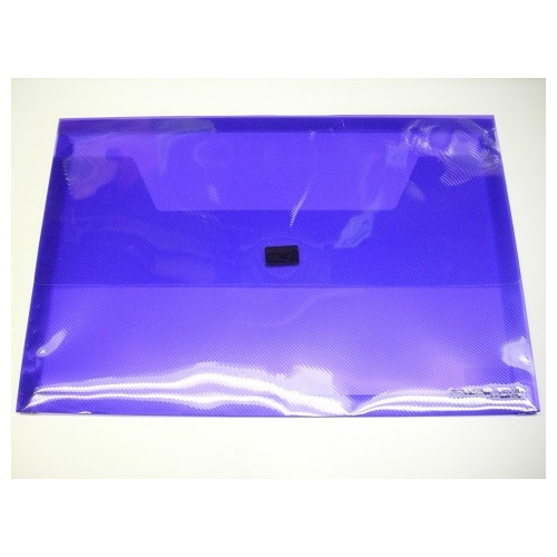 Document Wallet FC velcro Foldermate Polyprop 399P Purple 28650