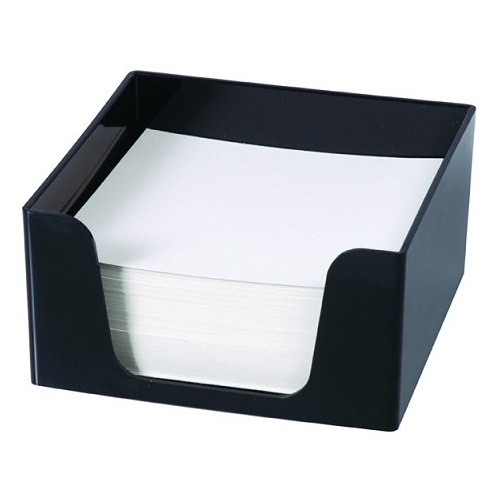 Memo Cube Holder Esselte Black With 500 Blank Sheets 45894