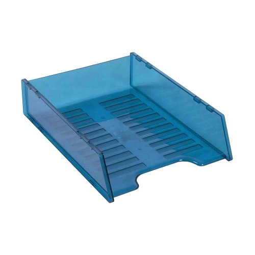 Desk Tray Italplast Multi Fit I60 Tinted Blue