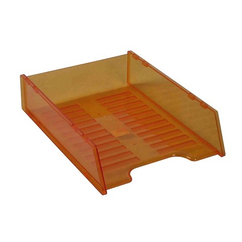 Desk Tray Italplast Multi Fit I60 Tinted Orange