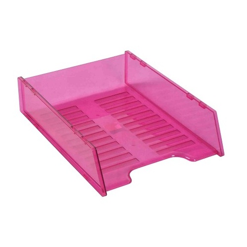 Desk Tray Italplast Multi Fit I60 Tinted Pink