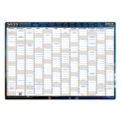 Writeraze Year Planner 2027 700x1000 Framed 11800 #818754 METRO SHIPPING ONLY - Sydney, Melbourne, Brisbane # 11800-24