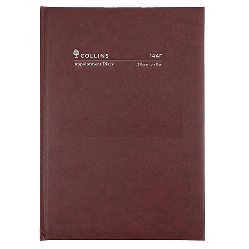  Appointment  Diary  2024 A4 2 Pages To A Day 144F 15 minute Collins JAN-DEC 144F.P78-24