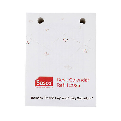 Calendar Top Hole Refill 2027 DCRT Bunch of Dates DCRT-27 THCR27 Sasco 