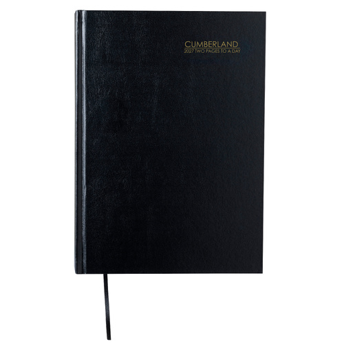  Appointment  Diary 2027 A4 2 Pages To A Day #40CBK 15 minutes Cumberland JAN-DEC 40CBK27