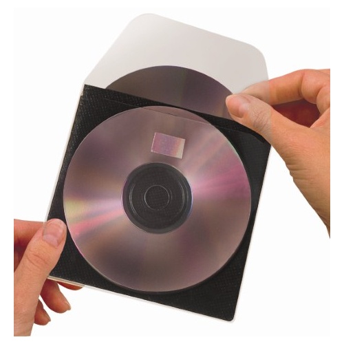 CD DVD Holder Self Adhesive With Flap Self Adhesive - box 100 127x127mm 3L 6832100