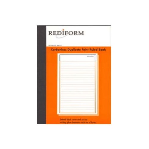 Rediform SRB203L 10x8 Duplicate Feint Ruled Carbonless Book Pack 5 275x200