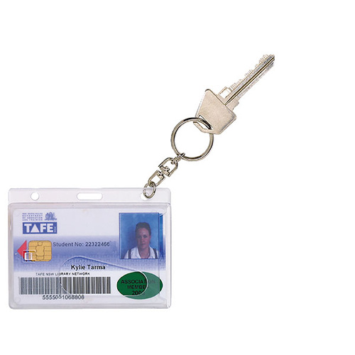 Card Holder Credit Fuel  9812912 Pack 2 Rexel + Key Ring Clear