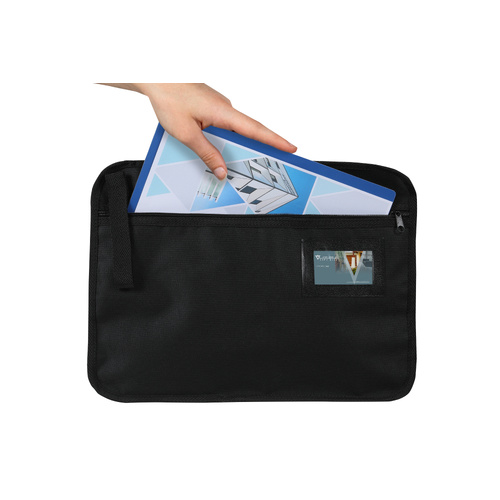 Convention Satchel Fabric Zip 9008302 Black Marbig 