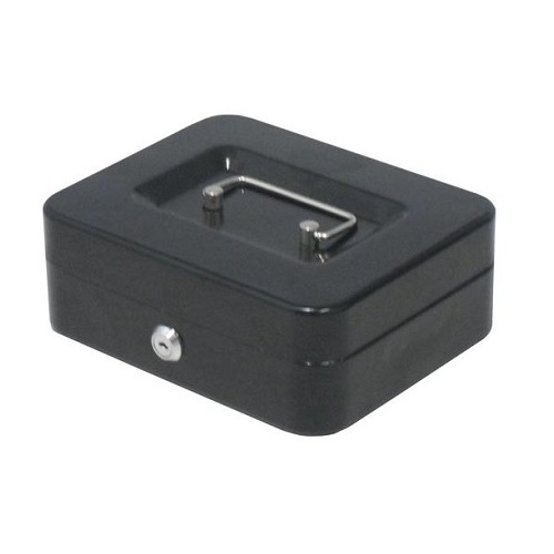 Cash Box  8 Inch I08 Black Italplast Metal 