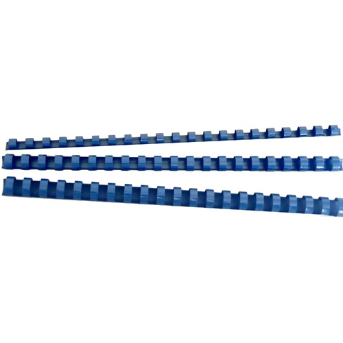 Binding Coil 21 loop Plastic  6mm Blue Box 100 Rexel 45520 