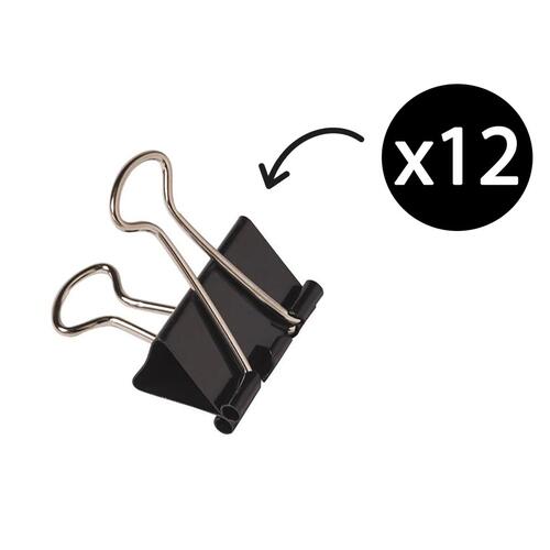  Foldback Clip 50mm Box 12 Standard Office Double Clips