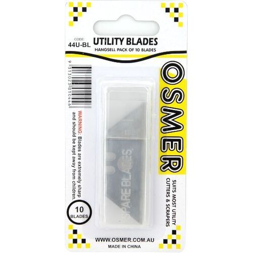 Utility Knife Osmer Cutter Blade Refill  44UBL For UC238 Pack 10