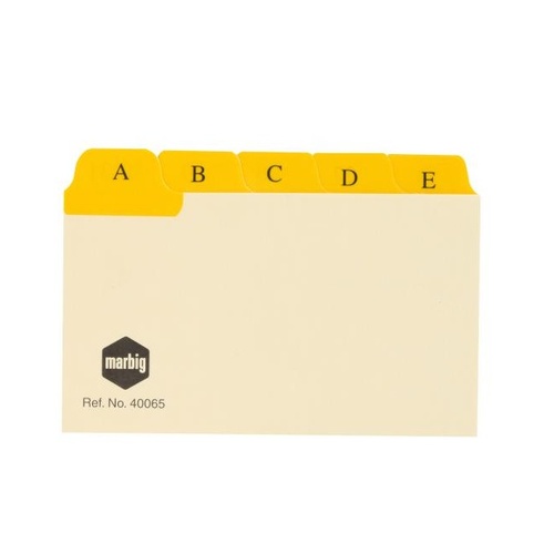 5x3 Card Box dividers A-Z 1-31 Marbig  System Cards