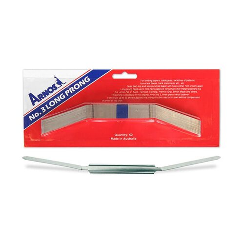 Fastener File No 3 Arnos F209 box 50 PRONGS ONLY 