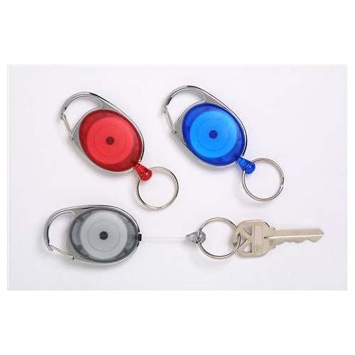 Snap Lock Retractable Key Holder Rexel Charcoal 9806011